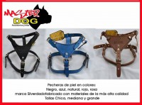pecheras de piel con fieltro en el pecho marca Silverado 
